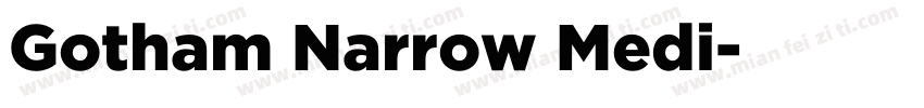 Gotham Narrow Medi字体转换